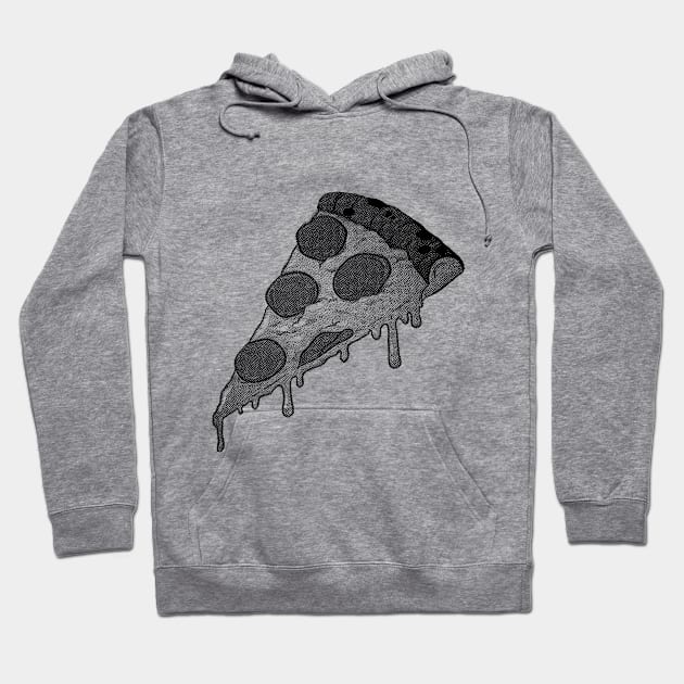 8 bit Pizza Slice Hoodie by DankFutura